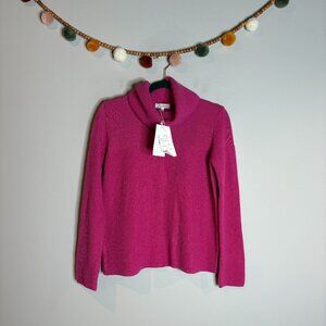NWT Bartolini wool cashmere blend pink cowl neck sweater